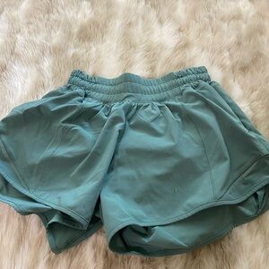 Teal lululemon shorts